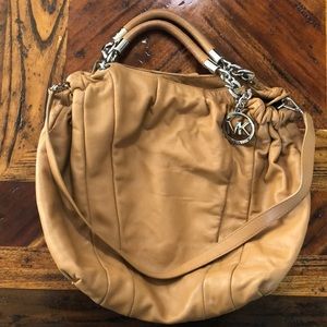 Michael Kors Tan Soft Leather Shoulder Bag